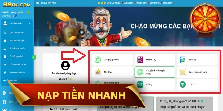 Nạp tiền 99OK | Quy trình thực hiện & những điều cần lưu ý