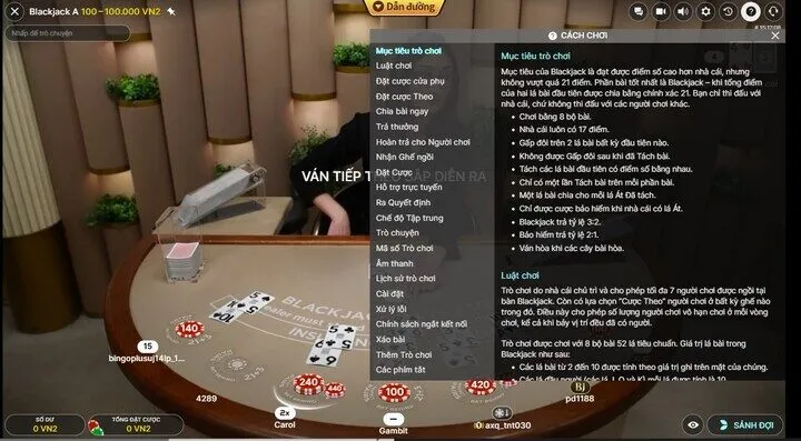 Tìm hiểu về tựa game đình đám Blackjack 99OK