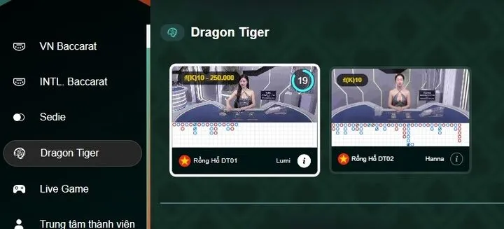 Khám phá về trò chơi Dragon Tiger 99OK