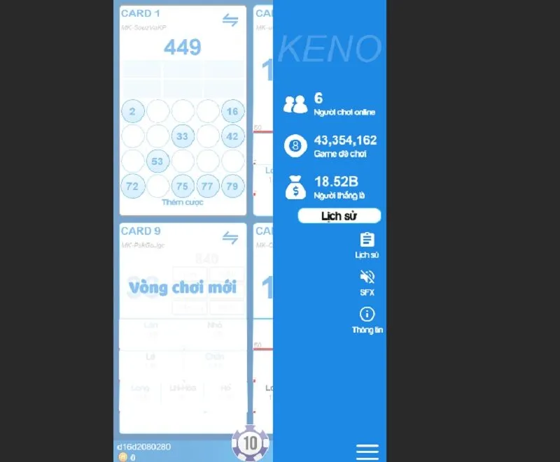 Cách đăng nhập 99OK để chơi Keno