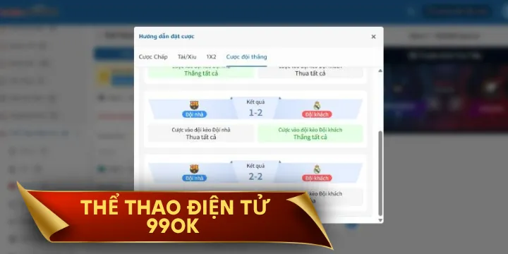 Thể thao điện tử 99OK - Cược game đỉnh, giải trí đậm chất Esports
